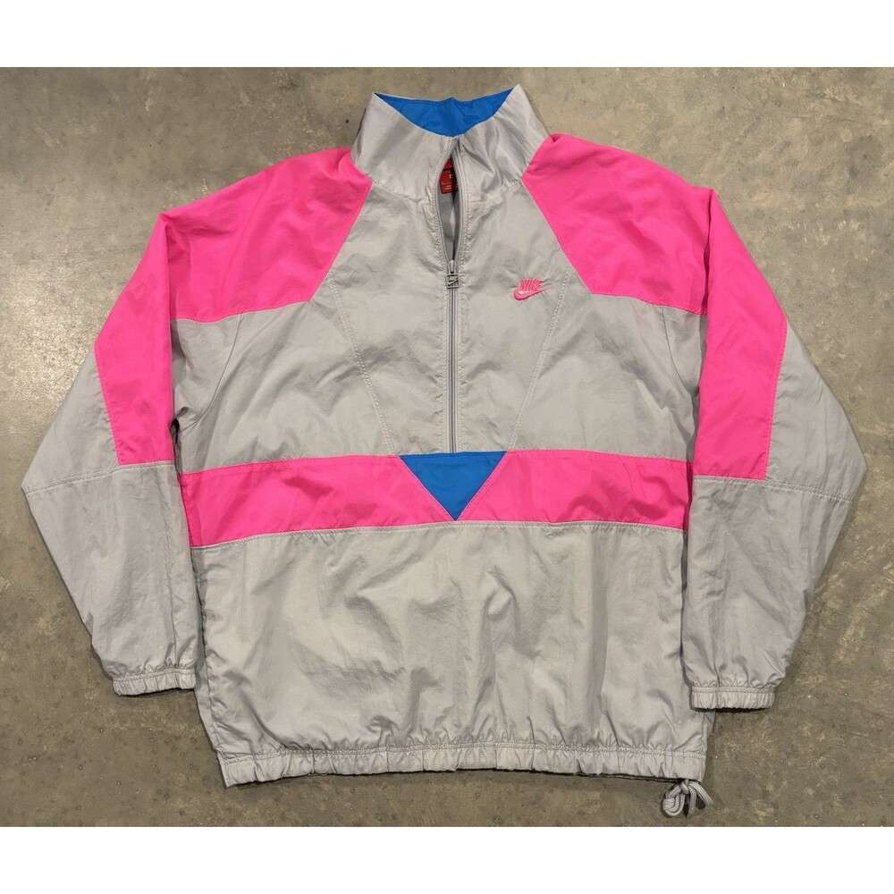 Nike Sportswear Vaporwave Windbreaker Jacket 1/2 Zip Pink XL Men’s AJ2299-012